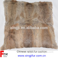 China manufacturer nautral rabbit fur pillow case